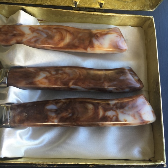 Vintage Bakelite/Stainless Steel 3piece serving set. - Picture 7 of 8